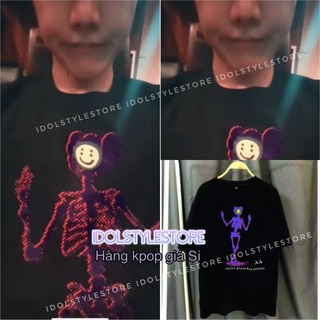 (Quà tặng kèm card Idol) áo thun bông hoa của j hope BTS
