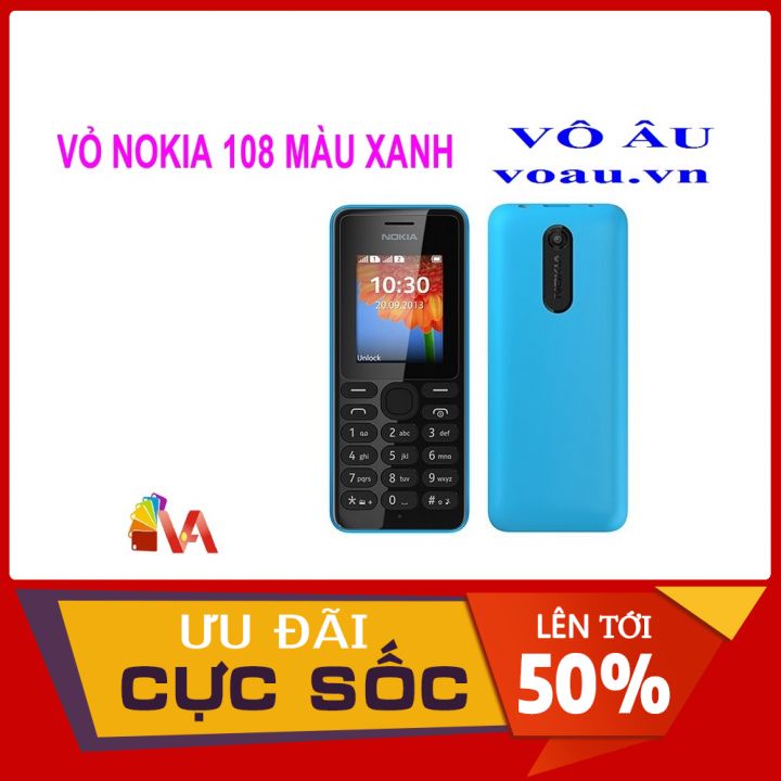VỎ NOKIA 108 MÀU XANH