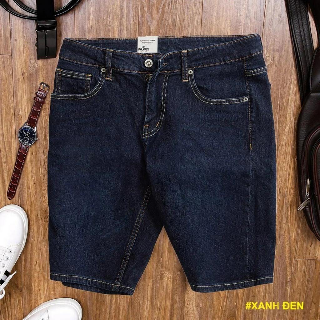 Short Jean Nam Cao Cấp FUJIWA - SH. Quần Jean Có Thun Co Giãn, Mặc Rất Thoải Mái. Size 29, 30, 31, 32, 34
