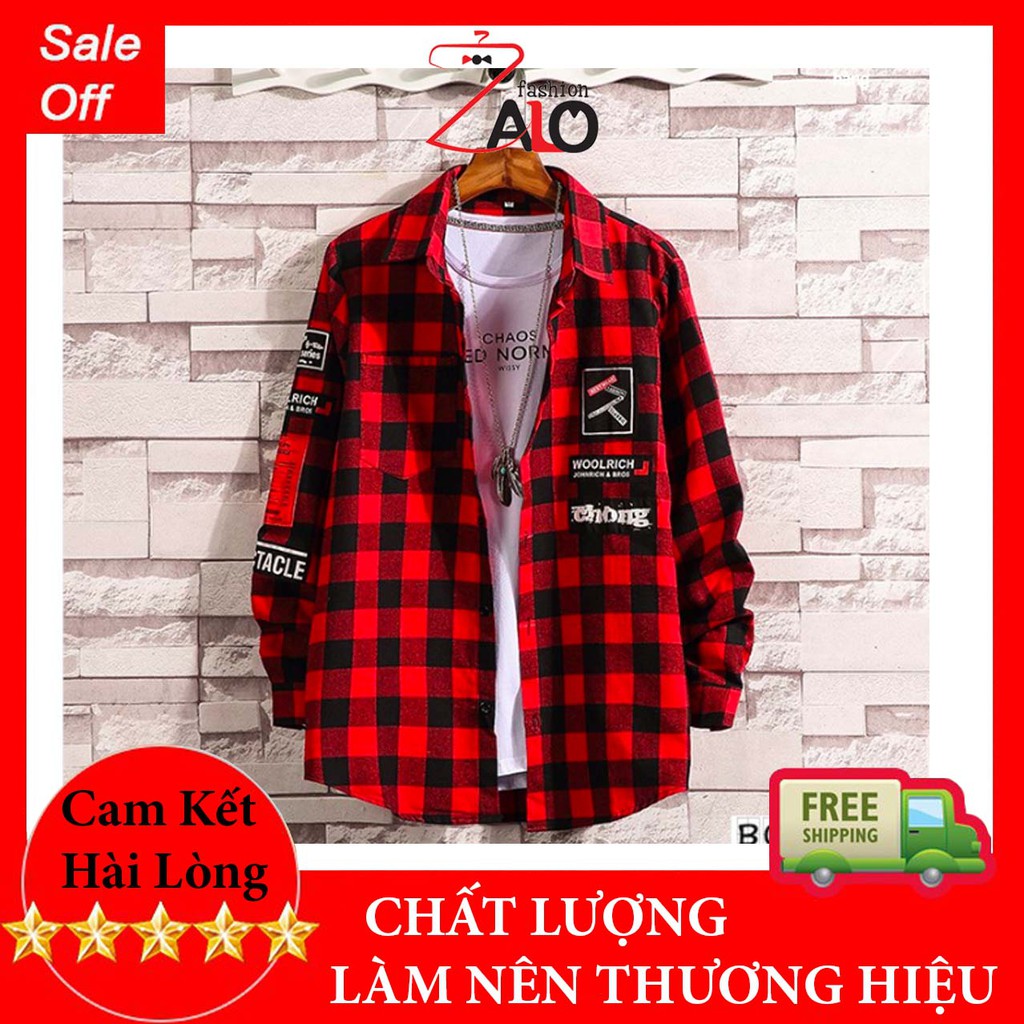 ÁO SƠ MI NAM FLANNEL KẺ CARO DÀI TAY