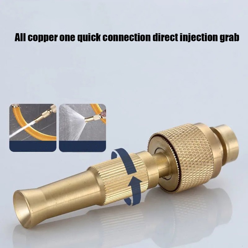 Đầu Nối Ống Nước Tưới Cây Bằng Đồng Thau Dạng Xoay Số 3 4