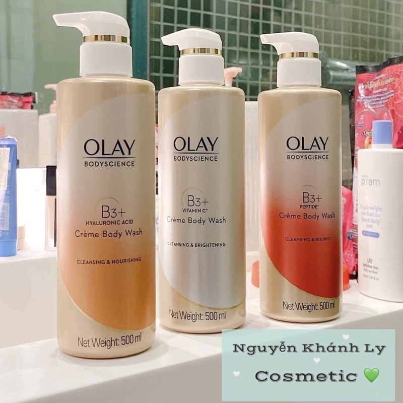 Sữa tắm OLAY Dưỡng thể làm sáng và săn chắc cơ thể 500ml