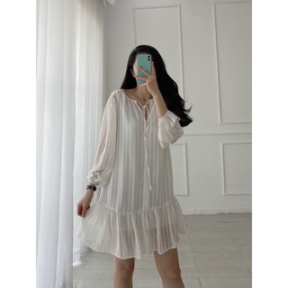 Đầm babydoll sọc