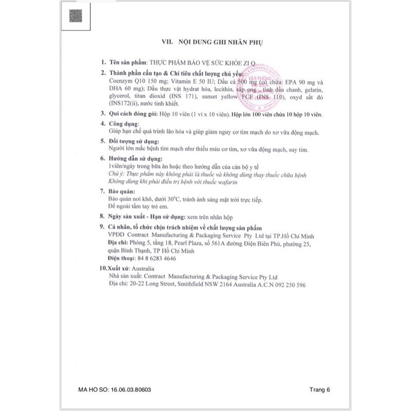 ZiQ 10  tăng thụ thai, cải thiện chất lượng trứng, tinh trùng
