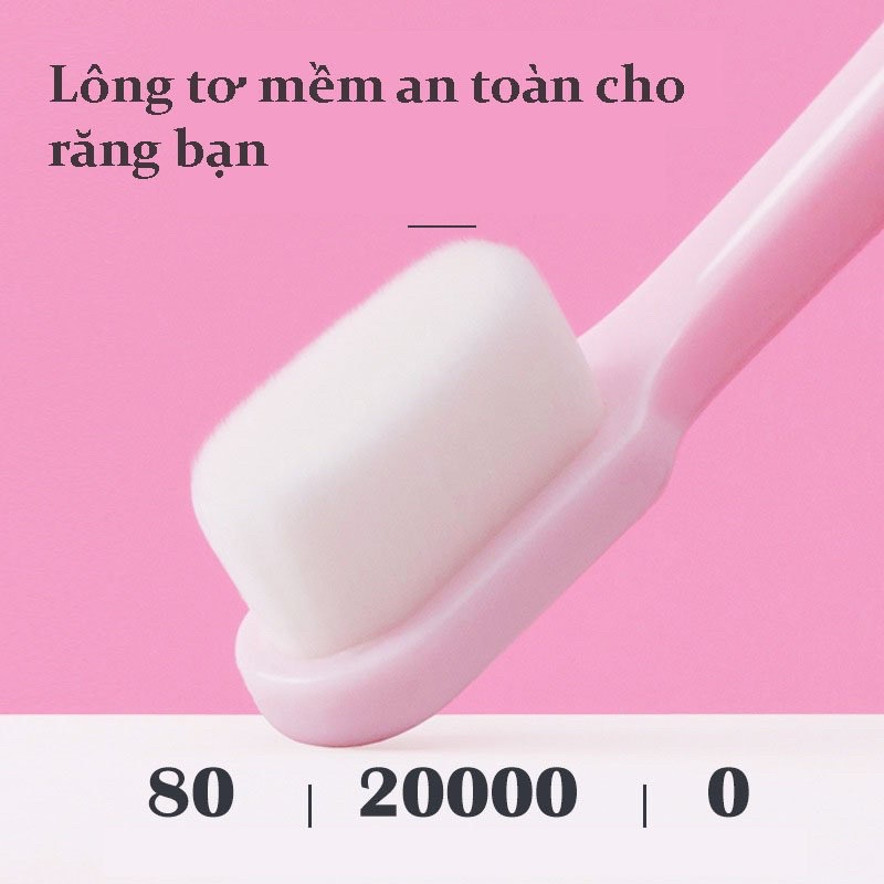 Bàn chải đánh răng lông siêu mịn mềm mại