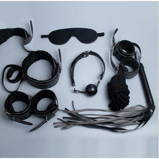 Bộ Bdsm 7 chi tiết Hồng, Đen, Đỏ