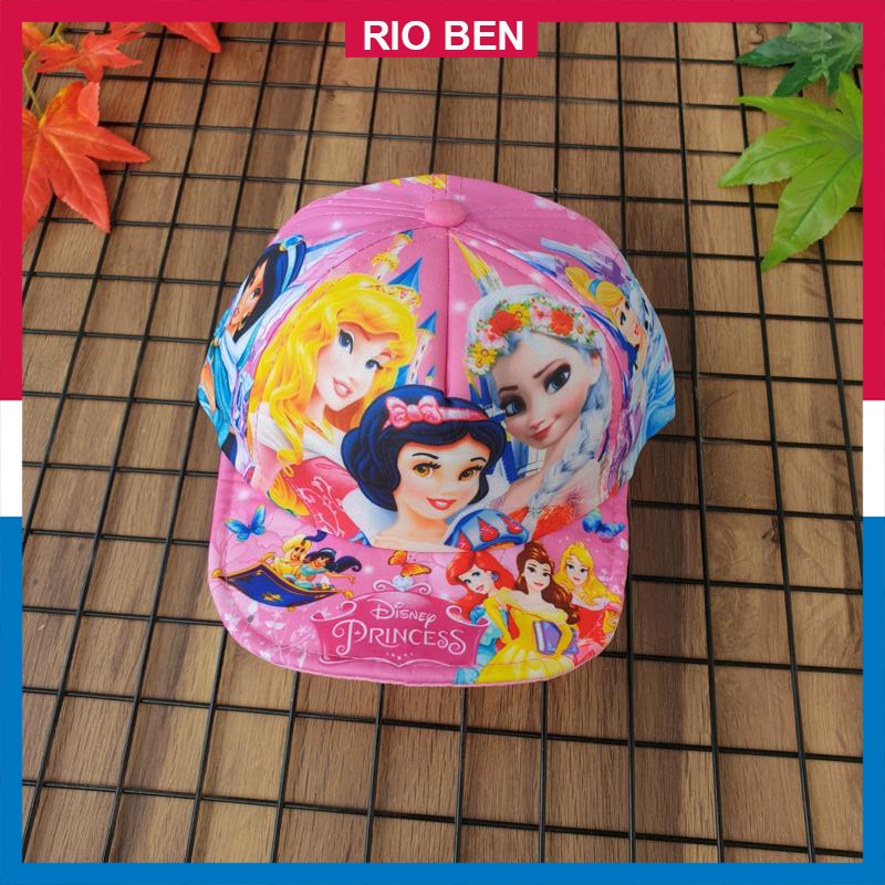 Nón kết bé gái thời trang, in 3d hình công chúa, bé từ 1-3 tuổi RBN058