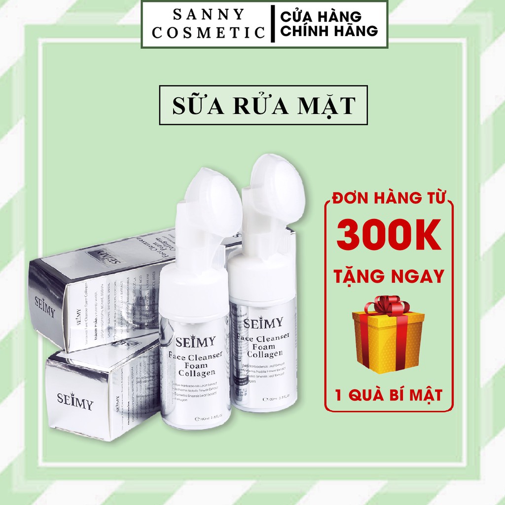 [CHÍNH HÃNG] Sữa rửa mặt đầu cọ tạo bọt - Face Cleanser Foam Collagen