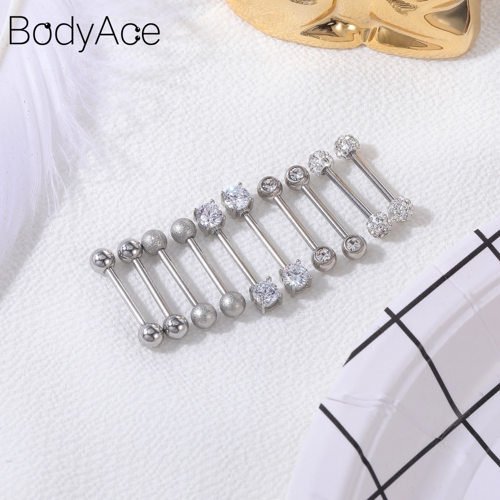 Set 10-12 Khuyên Lưỡi 14G Hình Đầu Lâu Cá Tính