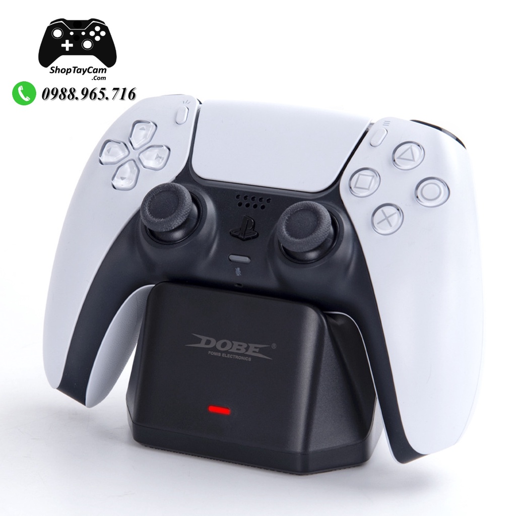 Dock Sạc Tay Cầm PS5 Sony DualSense 5, Đế Sạc Tay Cầm PS5 Chính Hãng DOBE | Dock Sạc Đơn Và Sạc Đôi Tay Cầm PS5 DOBE