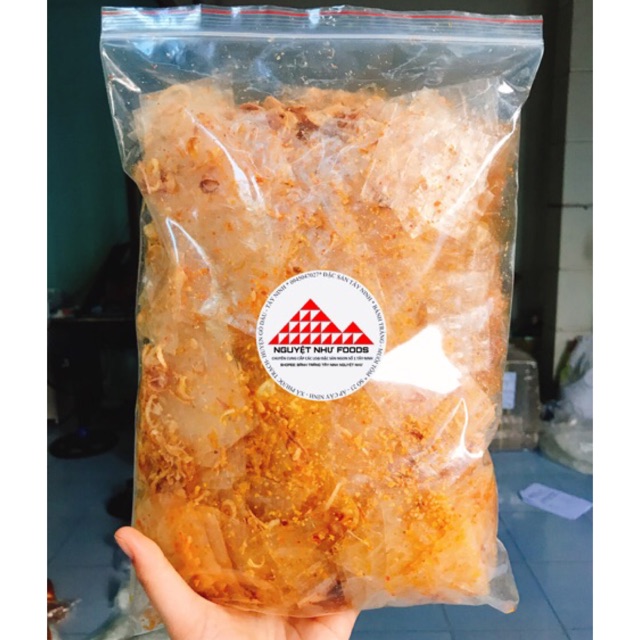 500gr bánh tráng muối tỏi hành phi túi zip Tây Ninh- Nguyệt Như