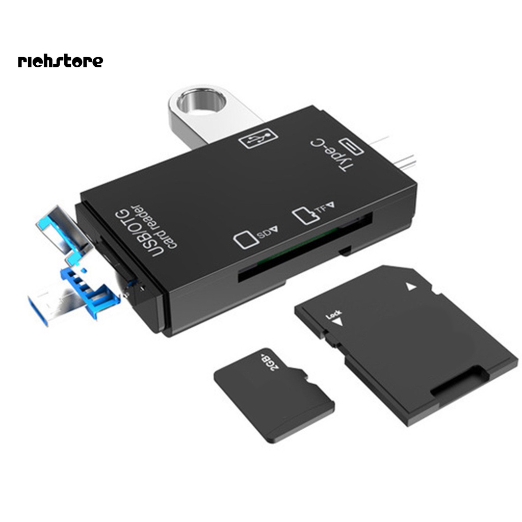 Đầu Đọc Thẻ Nhớ USB 2.0 Type-c Micro-SD TF Đa Năng 3 Trong 1 | BigBuy360 - bigbuy360.vn