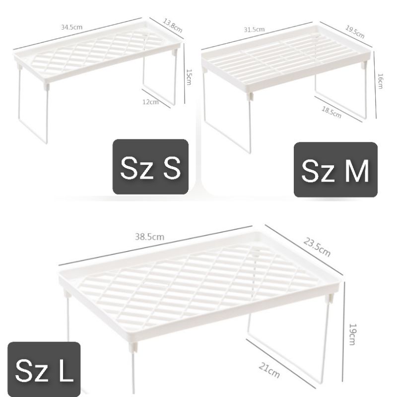 Kệ để đồ có chân gấp gọn dùng đa năng trong nhà bếp, nhà tắm( có size) A5