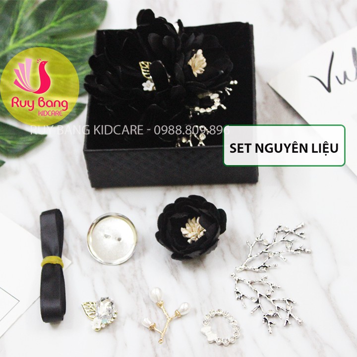 Set nguyên liệu cài áo HOA CÚC