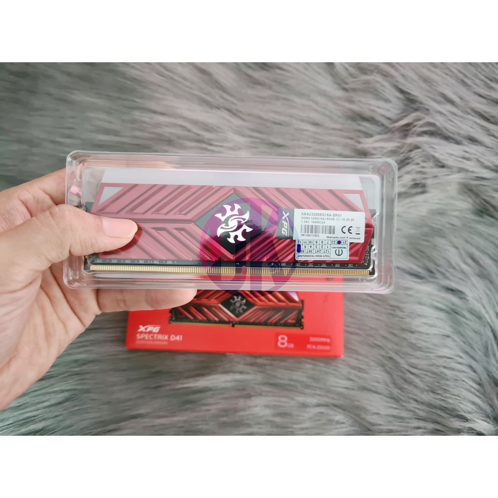 Ram máy tính_Ram ADATA SPECTRIX XPG D41,D50 RGB DDR4 8G buss 3200 new full box bảo hành 36 tháng