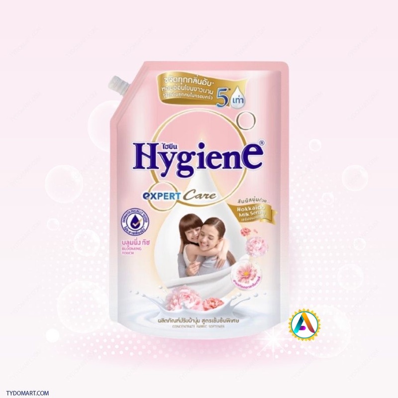 Nước xả vải Hygiene Thái Lan huyền bí đậm đặc thơm lâu túi nước xả hygiene 1150ml