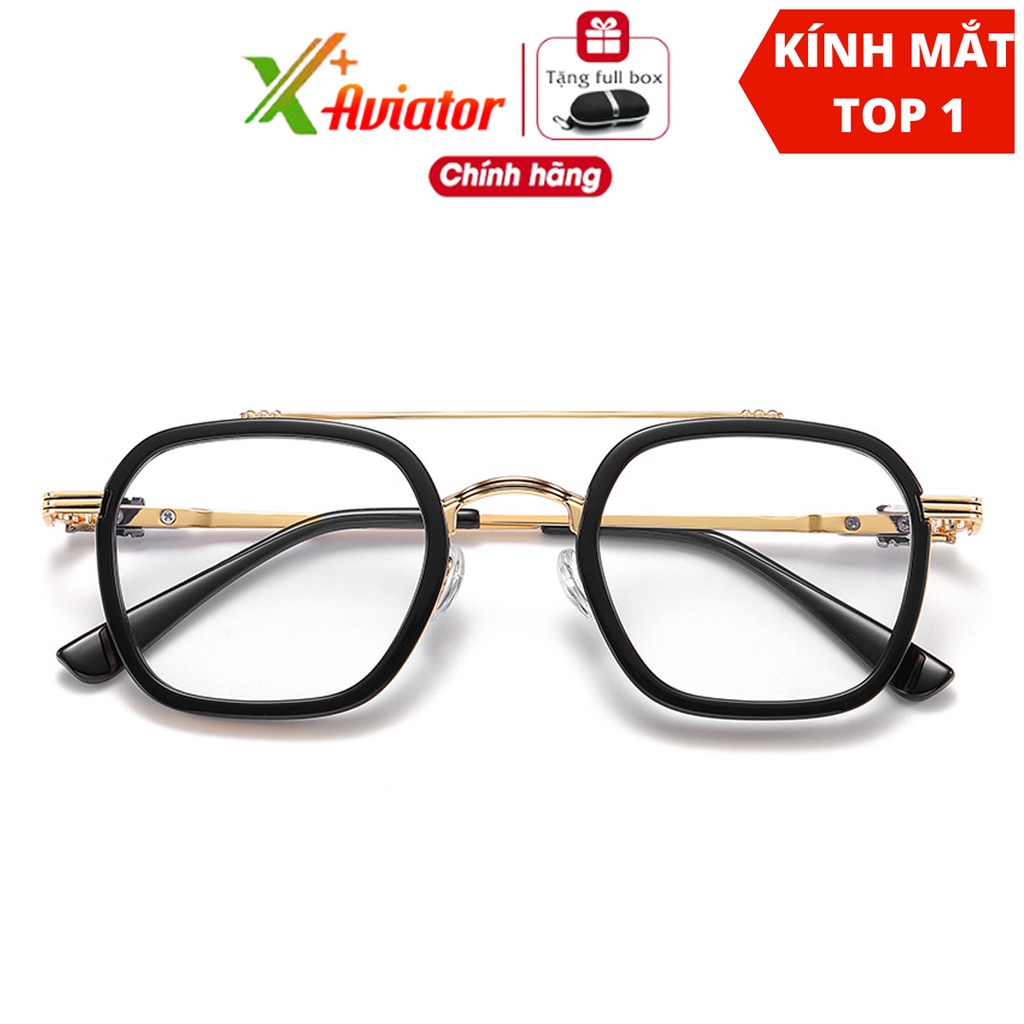 Kính mắt nữ AVIATORAORON chống ánh sáng xanh máy tính giảm mỏi mắt chống tia UV400 phong cách thời trang cổ điển