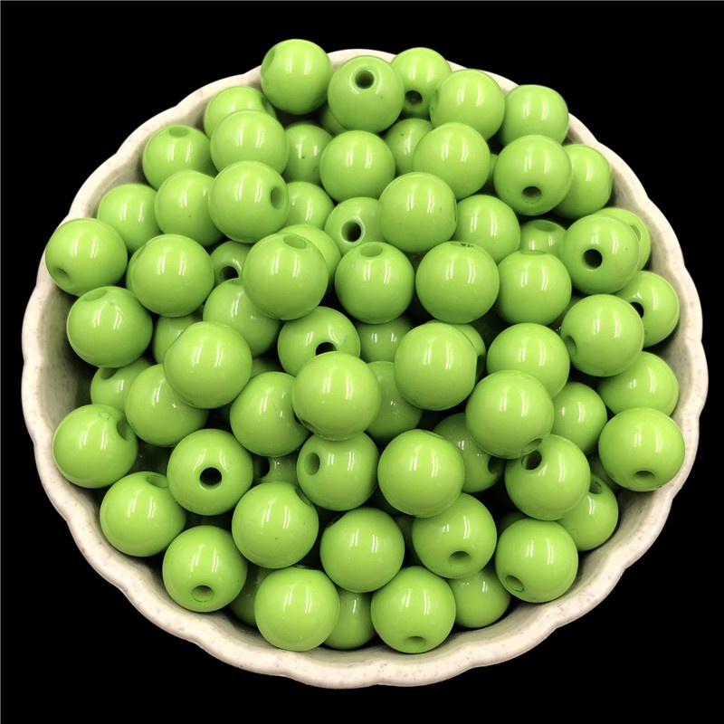 Bộ 500 Hạt Nhựa Acrylic 4mm Màu Sắc Dùng Làm Trang Sức Thủ Công