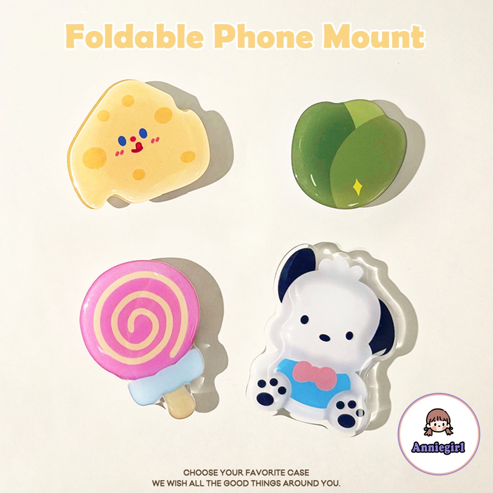 Giá Đỡ Điện Thoại Hình Kẹo Mút / Hoa Tulip / Cún Cưng Để Bàn Gấp Gọn Cho IPhone 13 12 11 Pro Max