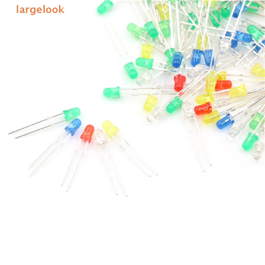 Set 100 Đèn LED Diode 3mm 20mA 2Pin Chuyên Dụng