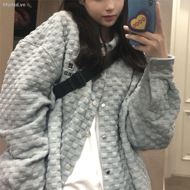 Áo Khoác Sweater Cổ Bẻ Phong Cách Hàn Quốc Thời Trang Màu Thu 2021 Cho Nữ | BigBuy360 - bigbuy360.vn