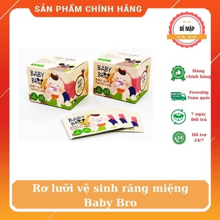 Gạc rơ lưỡi Baby Bro Hàn Quốc vệ sinh răng miệng cho bé có tẩm sẵn