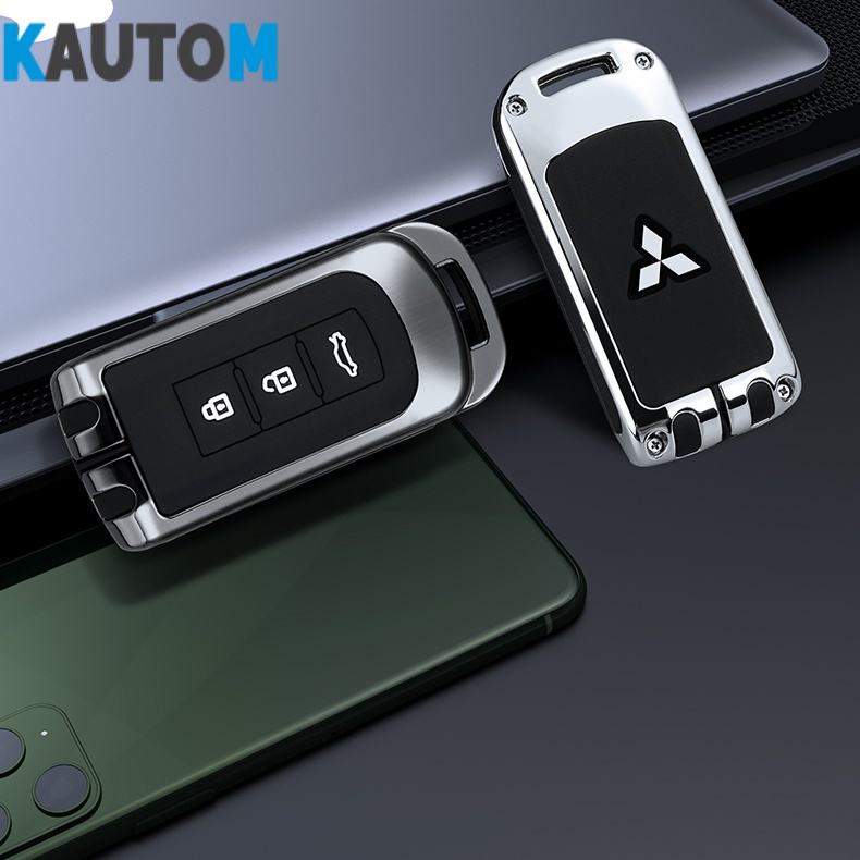 Vỏ Bảo Vệ Chìa Khóa Xe Hơi Mitsubishi Outlander Lancer 2021 Bằng Kim Loại