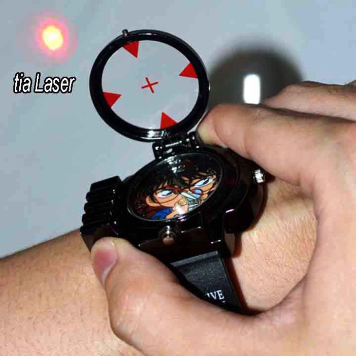 Đồng hồ con nhỏ Edogawa Conan đeo tay bắn laser-Đồng hồ thám tử nức tiếng conan