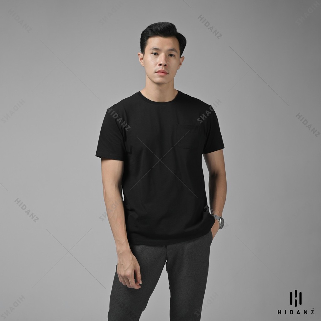 Áo thun trơn nam có túi basic tee HIDANZ chất vải 100% Cotton sang trọng - thoáng mát - co giãn - không xù - TCT01 | BigBuy360 - bigbuy360.vn