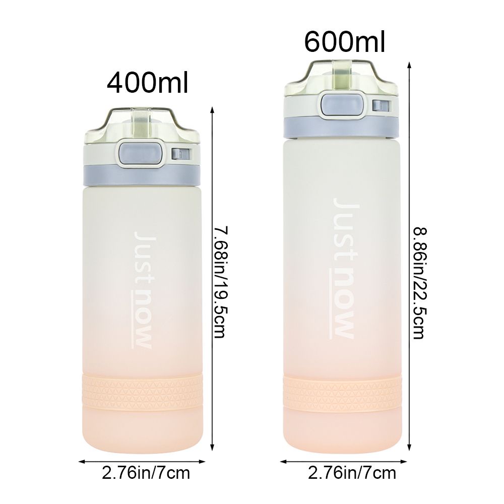 Bình đựng nước thể thao bằng nhựa có ống hút chống tràn 400/ 600ml
