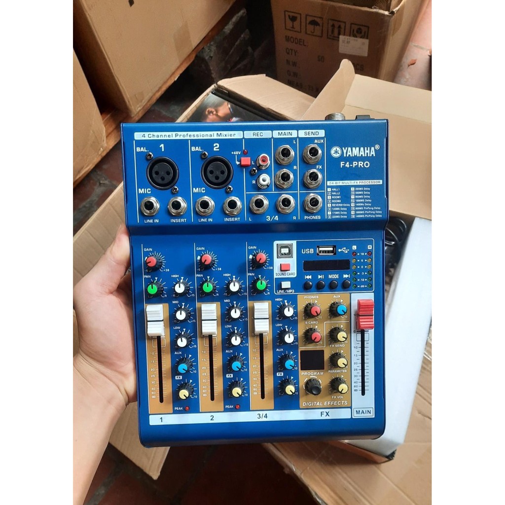 Mixer F4 Pro Phiên Bản Cải Tiến . Chất Lượng Âm Thanh Cực Hay , Dễ Dàng Sử Dụng , Phù Hợp Tất Cả Dòng Mic Thu Âm