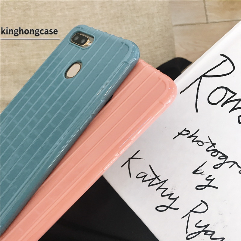 Casing Soft Case OPPO Reno 4 A5 2020 A53 2020 A12 A92 A31 A9 2020 A33 A52 F7 F5 Reno 2F Reno 3 F5 Youth A91 A32 Reno 2Z A72 Realme C12 C15 C17 7i Luggage Back Cover