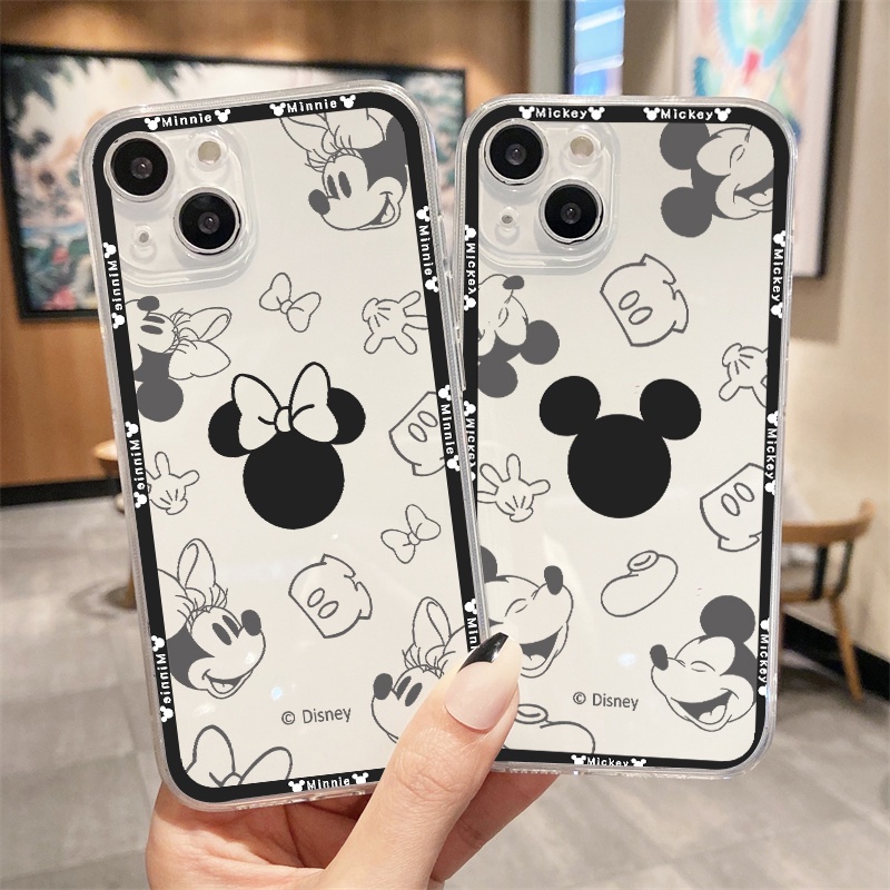 Disney Ốp Điện Thoại TPU Dẻo In mickey minnie IPhone 12 PRO 12Promax mini 11 PRO 11PROMAX 13 PRO 13PROMAX Xs Max XR 7 8 Plus