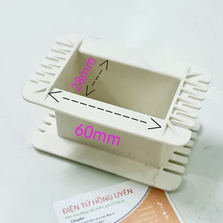 Combo 2 cái - Khuôn nhựa 28x60mm. Khuôn nhựa quấn biến áp 1 vế, quấn biến áp sạc acquy...