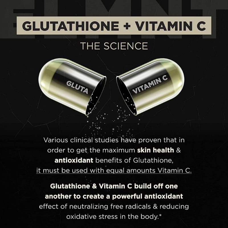 Viên Uống Trắng Da Tổ Hợp Glutathione 2000mg Vitamin C 1000mg Giảm Thâm Nám, Tăng Sinh Collagen, Thanh Lọc Gan EL