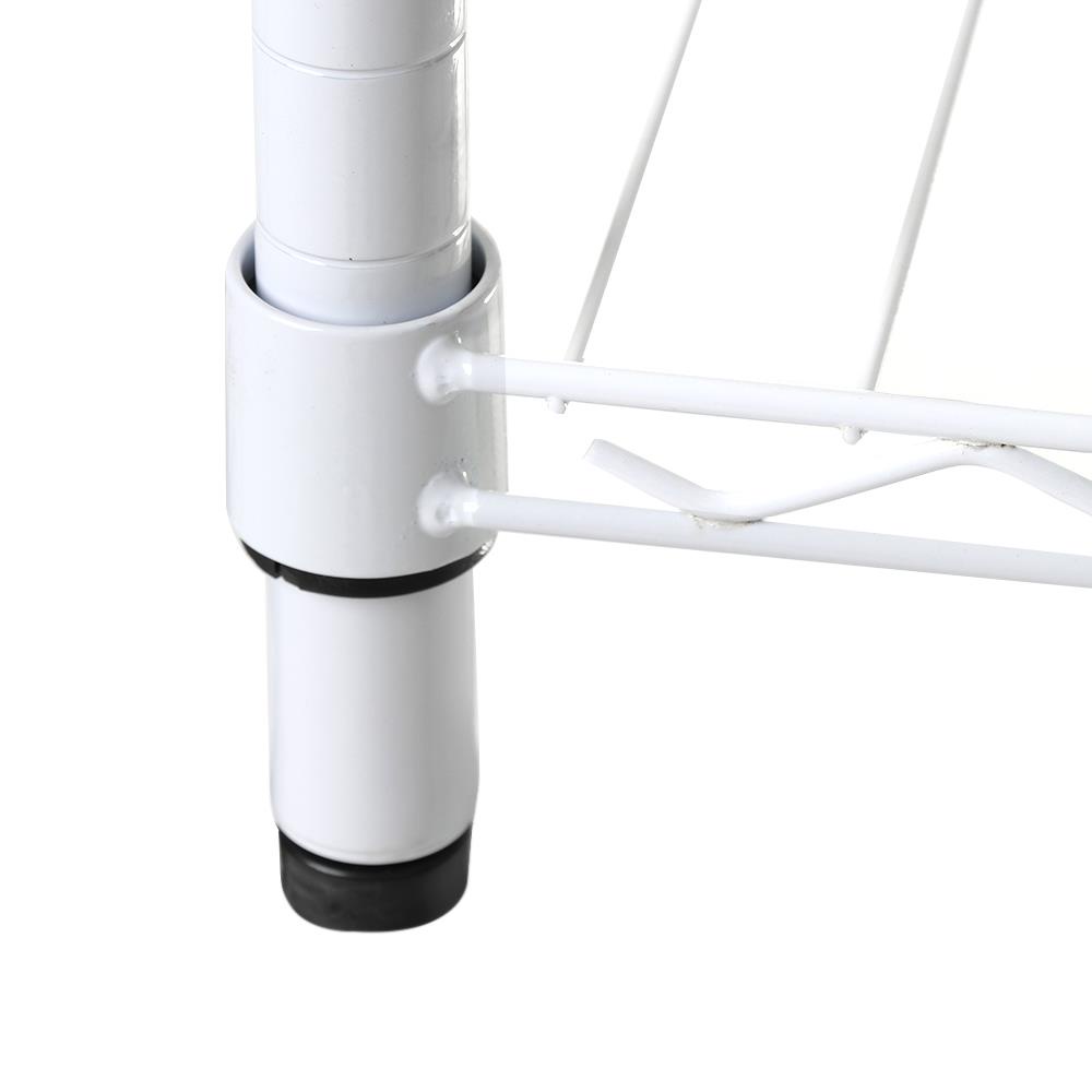 HomeBase STACKO Kệ 4 tầng bằng thép BAZE W60xH97.5xD30cm màu trắng