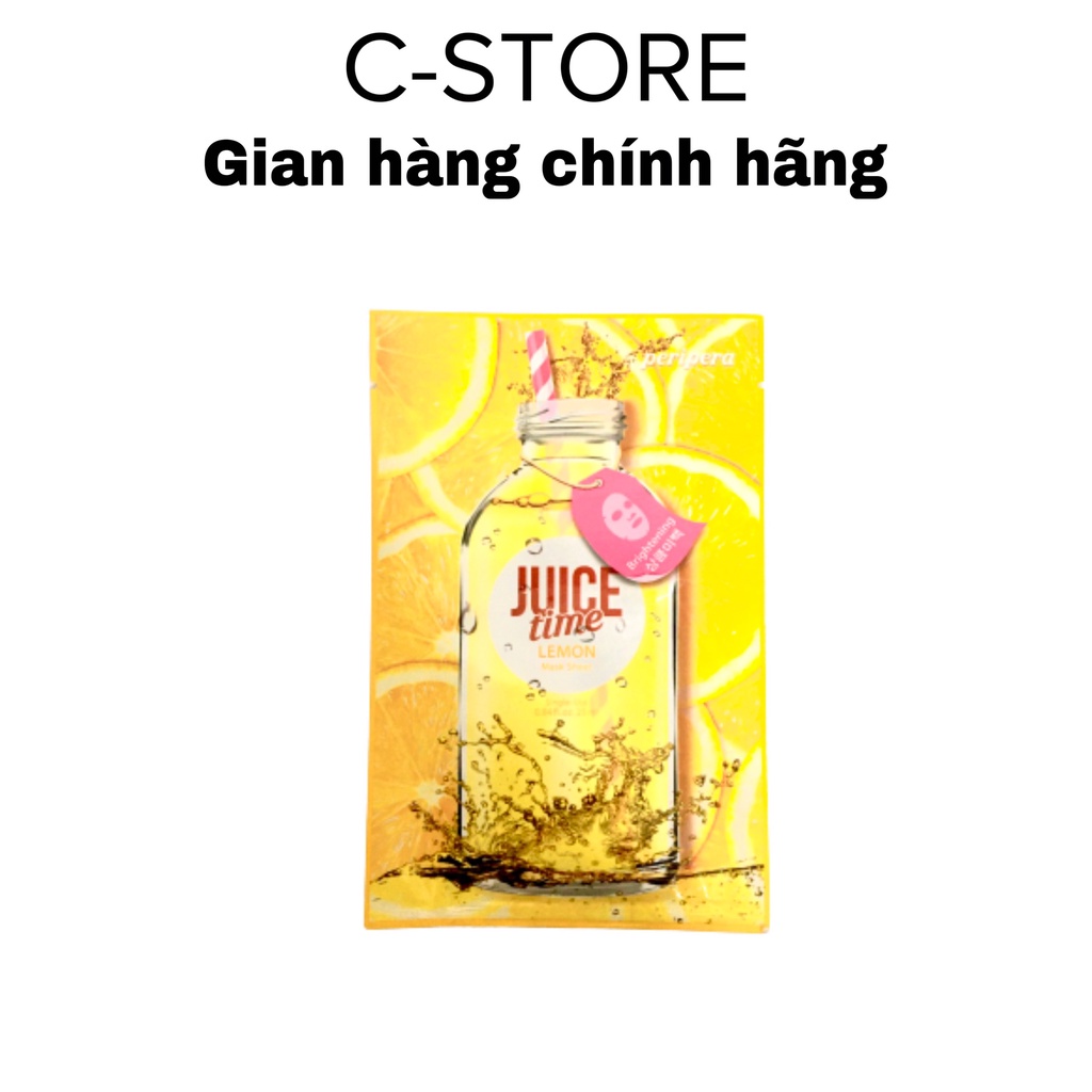 Mặt nạ giấy cung cấp dưỡng chất Peripera JuiceTime Mask Sheet 4 Strawberry Vitalizing 25ml - CSTOREVN