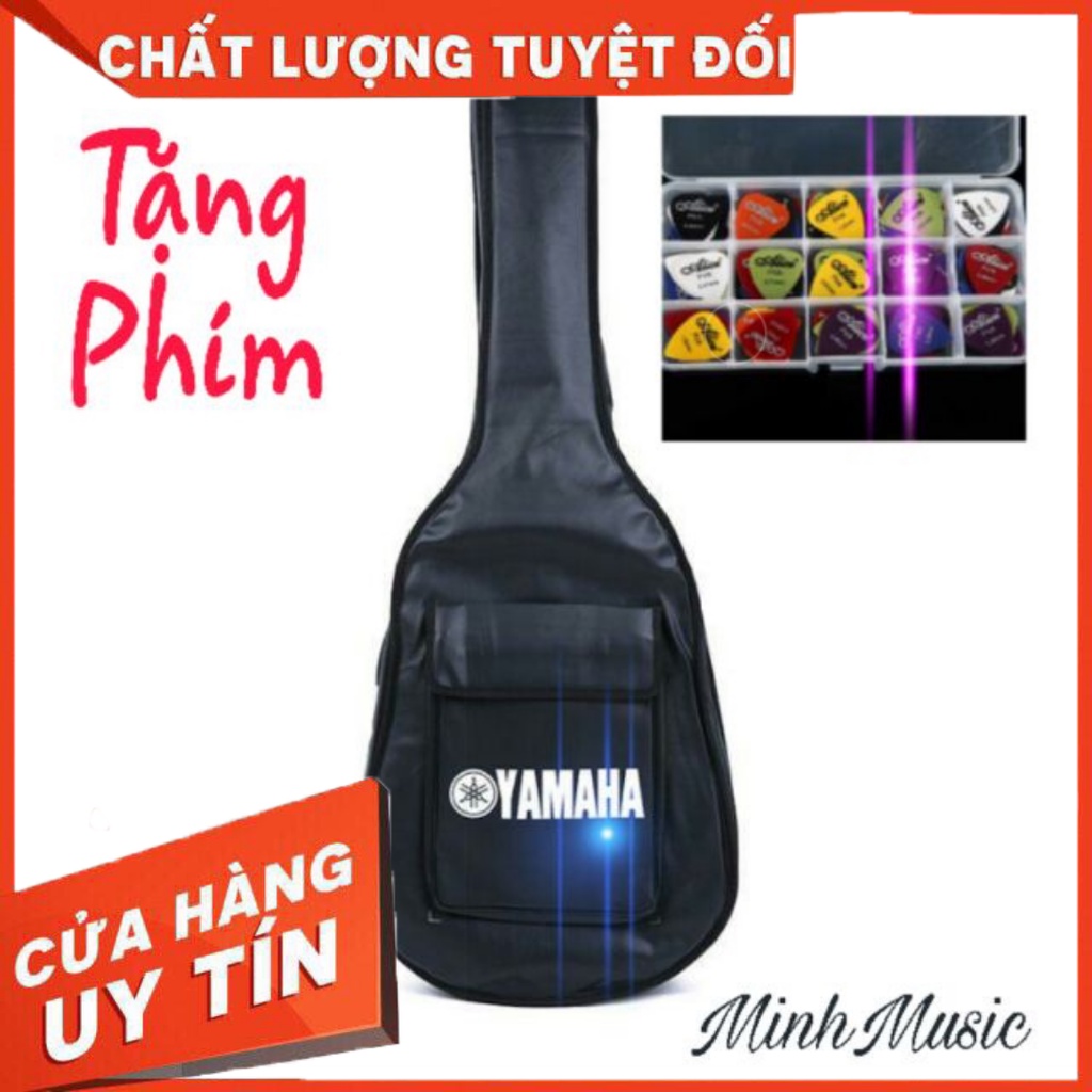 < Tặng Phím > Bao đàn guitar 3 lớp giúp bảo vệ đàn dày dặn chống nước nhẹ MMS