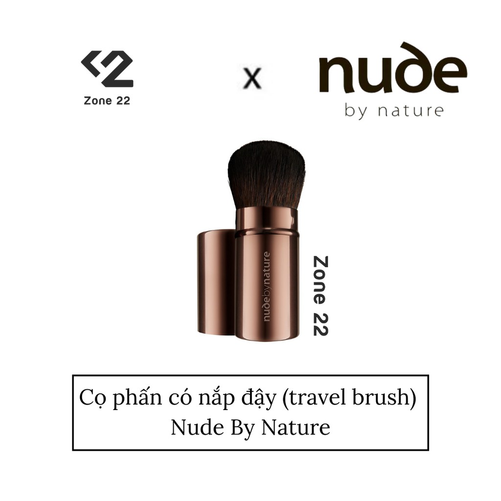[ZONE 22] Cọ phấn có nắp đậy (travel brush) Nude By Nature