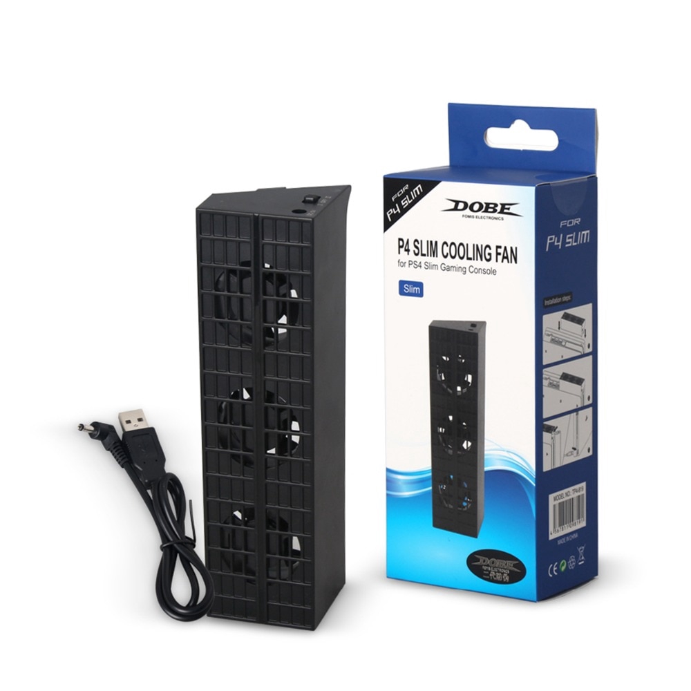 Dobe Quạt Tản Nhiệt Thông Minh 3 Quạt Turbo Cho Sony Playstation PS4 / PS4