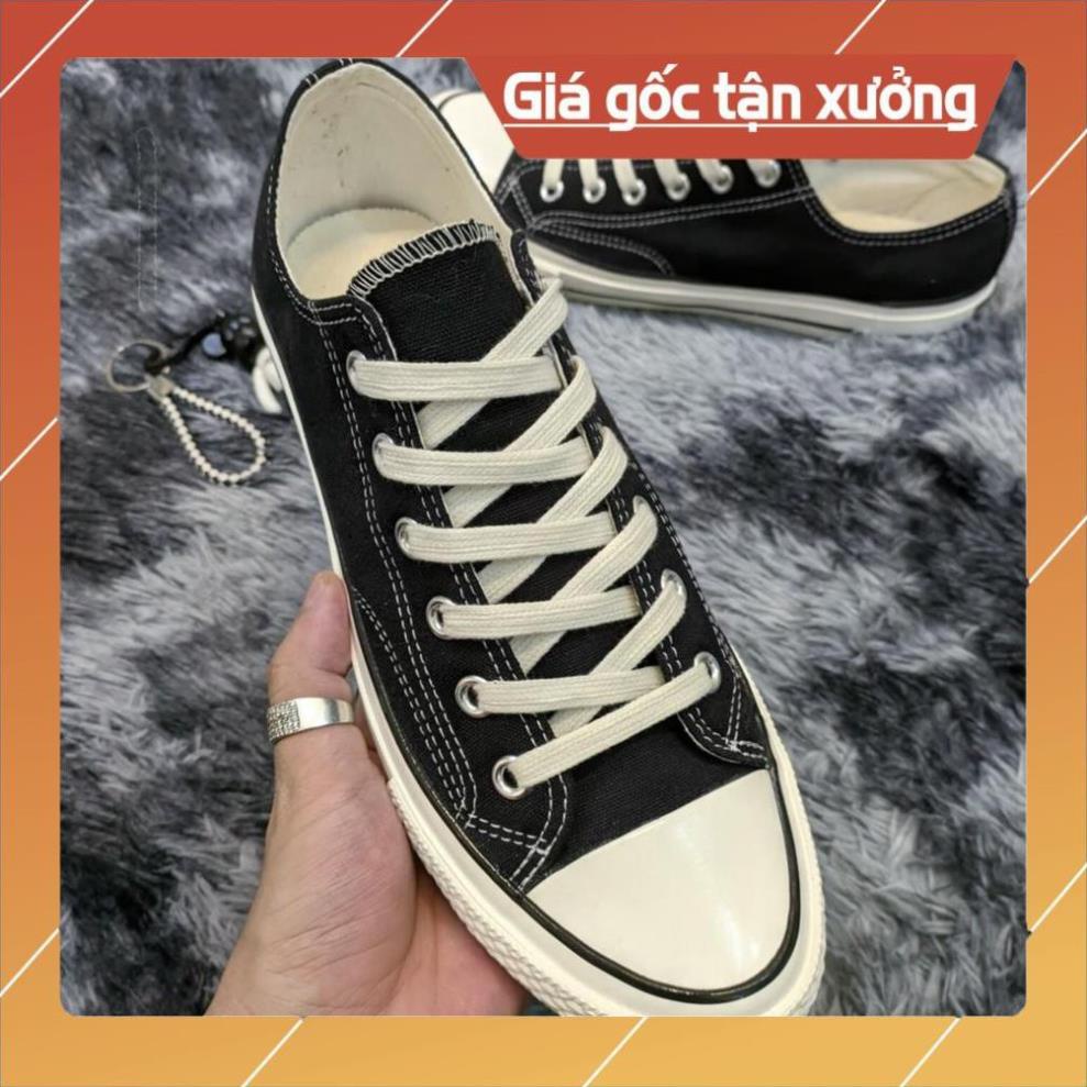 Giày Thể Thao Nam Nữ - Giày Converse CV 1970s Cổ Thấp Đen Thời Trang Học Sinh Đi Học Giá Rẻ NA