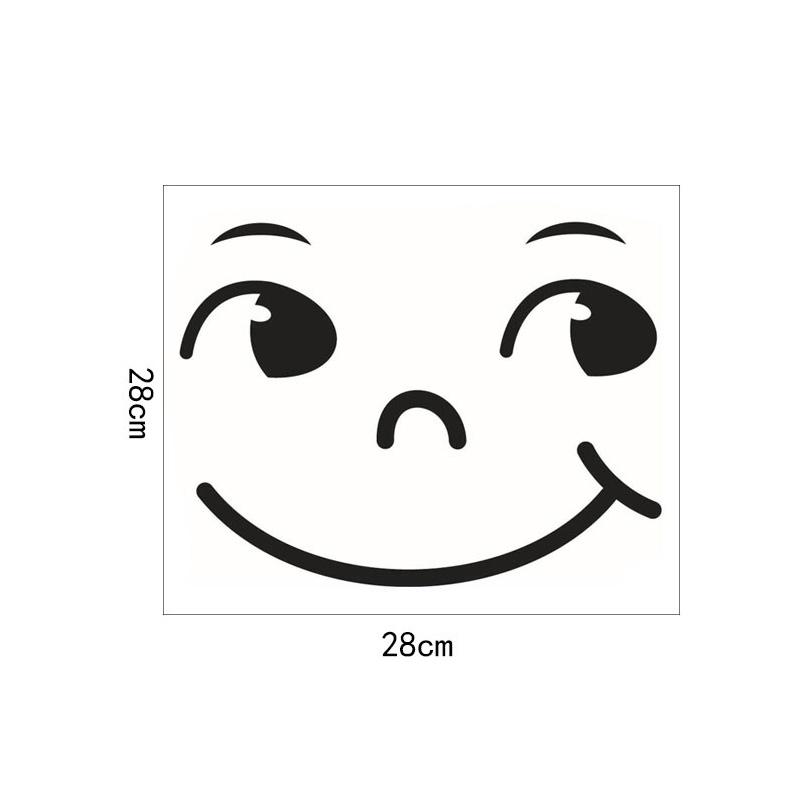 Decal dán tường hình mặt cười