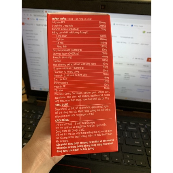 Thạch Hồng Sâm Yến Vshine