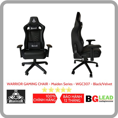 Ghế gaming WARRIOR - Maiden Series - WGC307 - Black/Velvet
