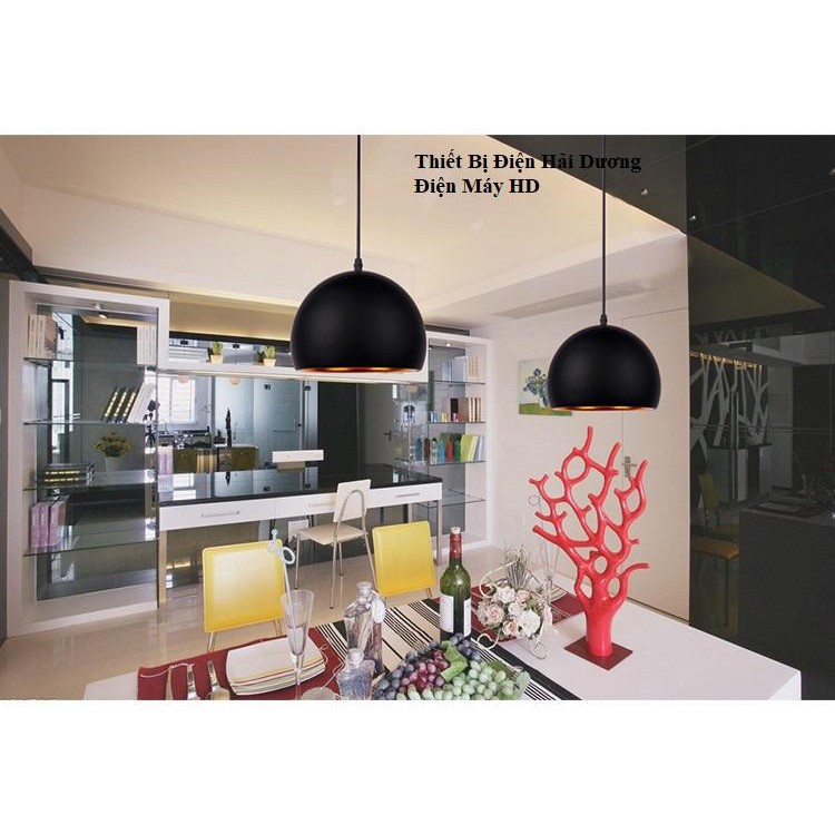 Chao đèn thả mũ bán nguyệt đường kính 350mm 6038 - Chưa bao gồm bóng - Bảo hành 12 tháng