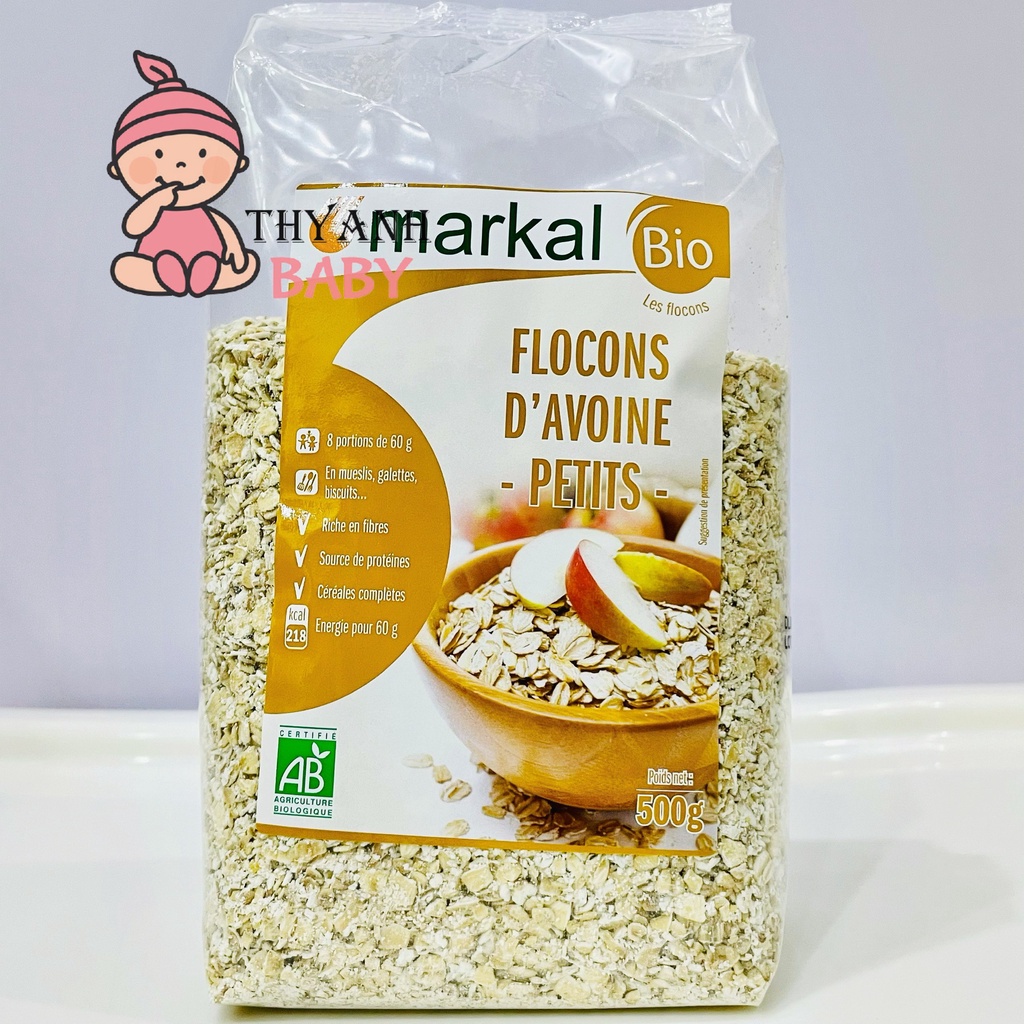 Yến mạch cán mỏng hữu cơ Markal 500g