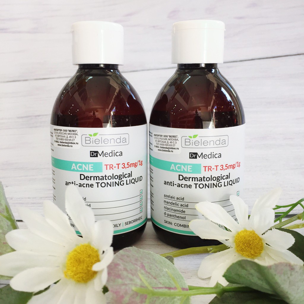 Nước hoa hồng Bielenda Dr.Medica  làm sạch sâu & dịu da, giảm mụn, kiềm dầu nhờn Toner 250ml - Duduhouse