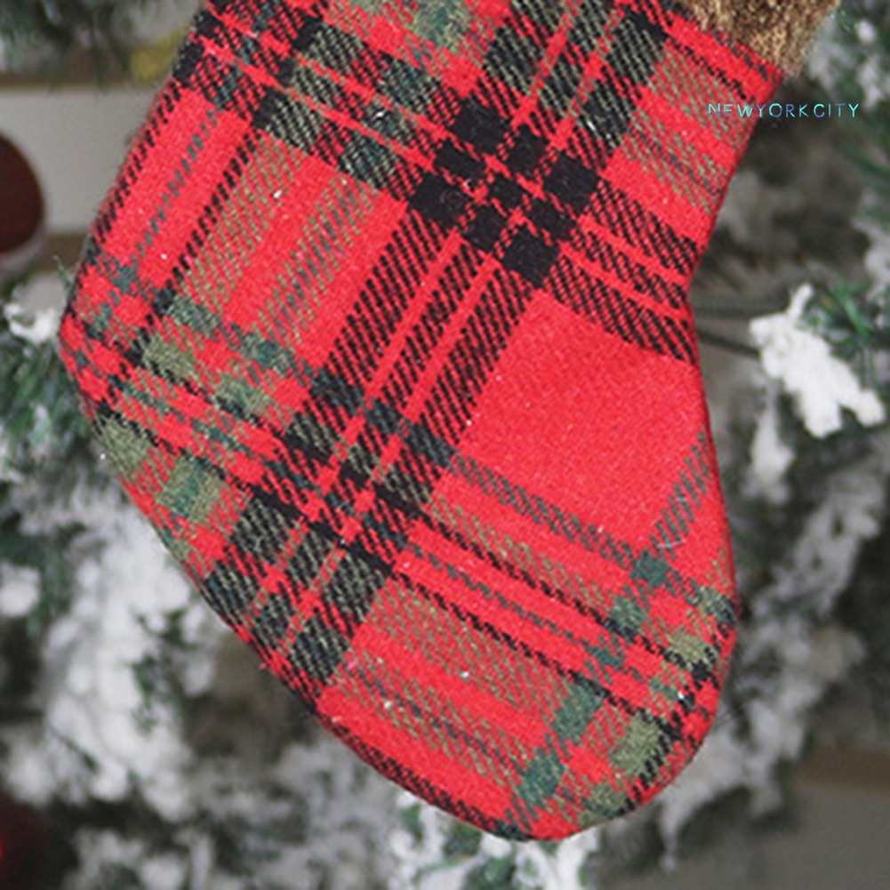 Túi Đựng Kẹo Kiêm Vớ Trang Trí Cây Thông Giáng Sinh