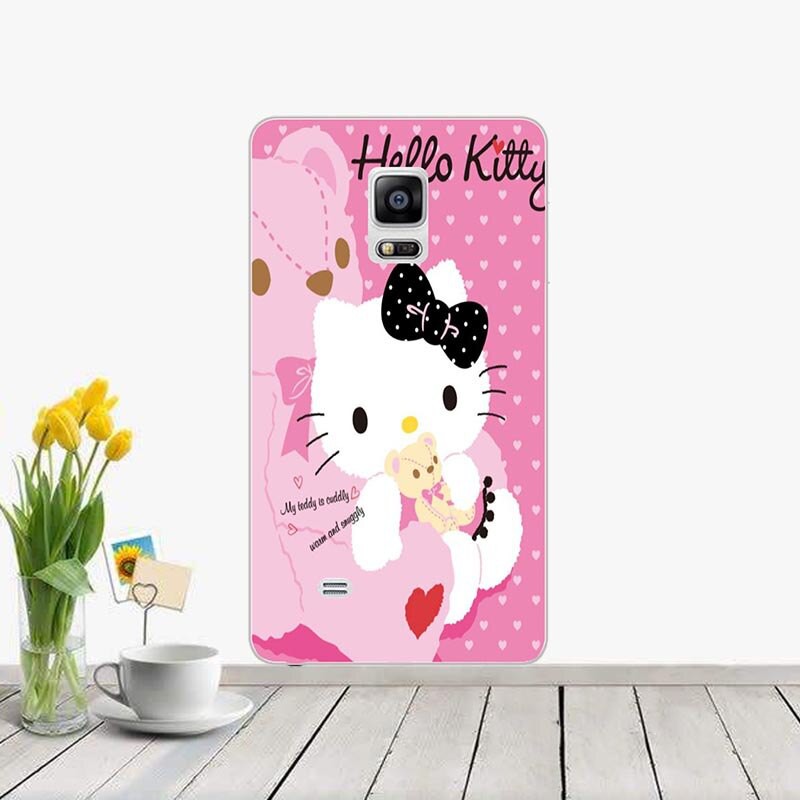 Ốp lưng Bằng Silicone Mềm In Họa Tiết Hoa Lá Cho Samsung Galaxy Note Edge N9150 N915 Sm-N915F