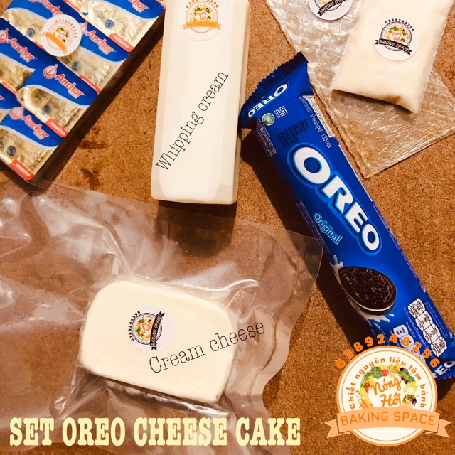 SET NGUYÊN LIỆU CHEESE CAKE OREO